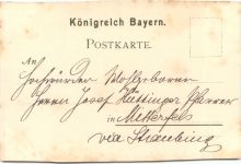 Kelheim - Gruss von der Befreiungshalle - Litho