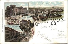 Gruss aus Wels - Litho