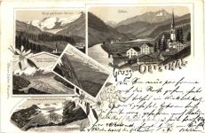 Gruss vom Ötztal - Litho - Sölden