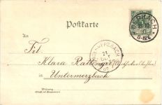Gruss aus Meiningen - Litho
