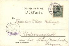 Gruss von der Mainau - Litho