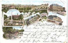Gruss aus Müjöhausen in Th. - Litho