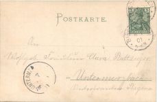 Erfurt - Gruss vom Waldhaus - Seidenkarte