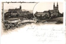 Gruss aus Schloss Banz - Litho