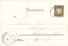 Gruss aus Schloss Banz - Litho
