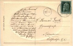 Kempten mit Gebirge - Prägekarte