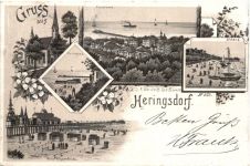 Gruss aus Heringsdorf - Litho