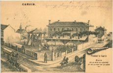Carvin - Coin de la Rue du centre - Feldpost