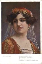 Künstler Ak C. V. Muttich - Südslavische Schönheit
