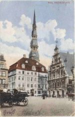 Riga - Rathausplatz - Feldpost