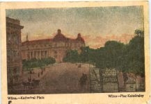 Wilna - Kathedral Platz - Feldpost