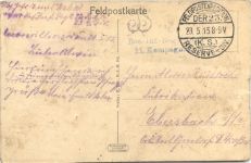 Bahnhof St. Hillaiare le Petit - Feldpost