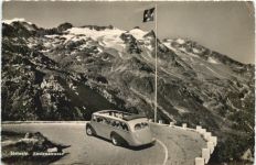 Steinalp - Sustenstrasse mit Postbus