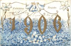 Jaherszahl 1906 - Prägekarte