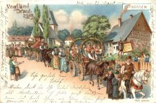 Thossen - Litho - Vogtländ. Brautzug