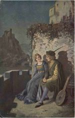 Künstler Ak Mailick - Im Buggärtlein