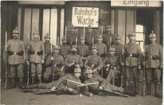 Bahnhofswache Oberwesel - II. Landst.-Komp. 1914