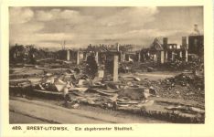 Brest-Litowsk - Ein abgebrannter Stadtteil