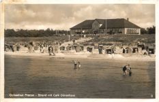 Ostseebad Prerow - Strand mit Cafe Dünenhaus