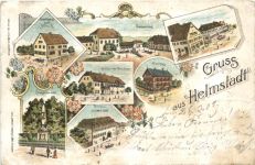 Gruss aus Helmstadt Baden - Litho