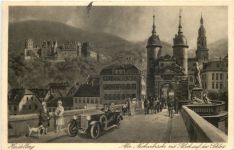 Heidelberg - Alte Neckarbrücke - Künstler Ak H. Hoffmann