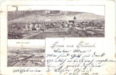 Gruss aus Fellbach - Litho