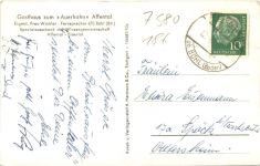 Gruss aus Affental - Gasthaus zum Auerhahn