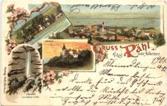 Gruss aus Pähl am Amersee - Litho
