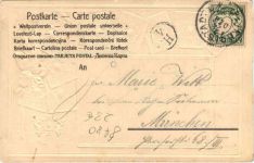 Weiden - Litho Briefmarken - Prägekarte