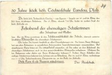 Landau -- 50 Jahre höhere Töchterschule