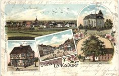 Gruss aus Langsdorf - Litho - Lich