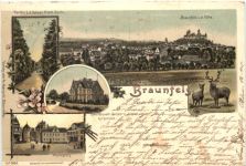 Gruss aus Braunfels - Litho