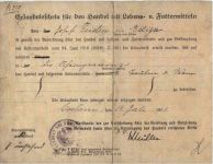 Cochem - Erlaubnisschein fpür den Handel mit Lebensmittel
