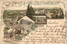Gruss aus Barmen - Litho - Vorläufer 1894