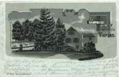 Gruss von der Kaisermühle Viersen - Litho
