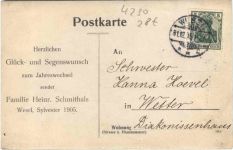 Wesel - Familie Schmithals Sylvester 1905