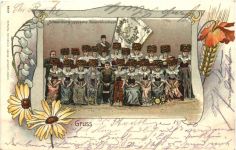 Schaumburg-Lippische Bauernhochzeit - Litho