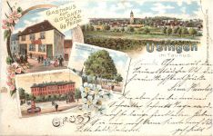 Gruss aus Usingen - Litho