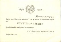 Hessloch - 50 Jahrfeier 1949