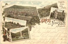 Gruss aus Neustadt an der Haardt - Litho
