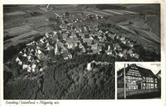 Eversberg Sauerland vom Flugzeug - Meschede