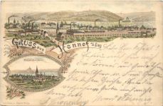 Gruss aus Hennef Sieg - Litho