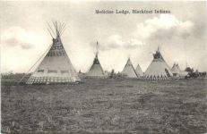 Medicine Lodge Blackfoot Indians