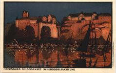 Meersburg am Bodensee - Schlossbeleuchtung