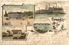 Gruss aus Hochfeld Duisburg - Litho