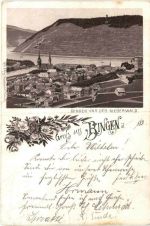 Gruss aus Bingen - Litho