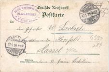 Gruss aus Bingen - Litho
