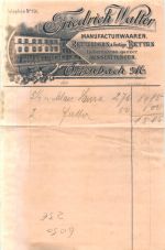 Offenbach - Rechnung Friedrich Walter