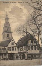Erbach im Odenwald - Rathaus mit Kirche