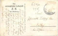 Weilburg - Das verunglückte Luftschiff Zeppelin